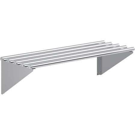 Amgood 14 in. x 36 in. Stainless Steel Tubular Wall Shelf WS-TR-1436-Z